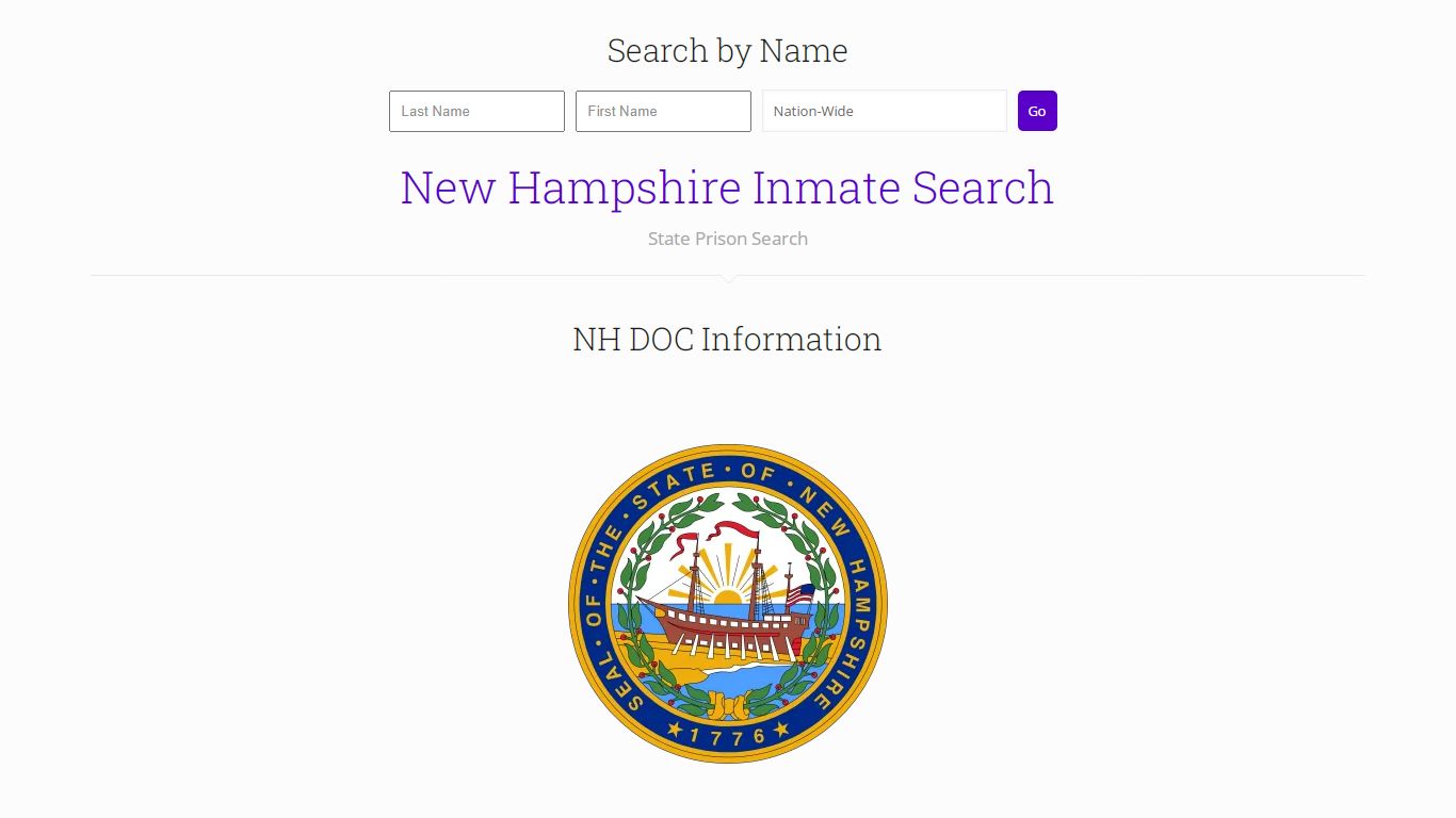 New Hampshire Inmate Search - Inmates Plus